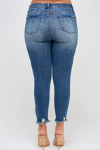 Load image into Gallery viewer, PLUS SIZE HIGH RISE DISTRESSED ANKLE SKINNY