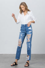 Load image into Gallery viewer, HIGH RISE STRAIGHT JEANS