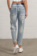 Load image into Gallery viewer, RAW HEM PATCHED JEANS