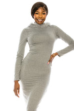 Load image into Gallery viewer, women's long dress with hoodie