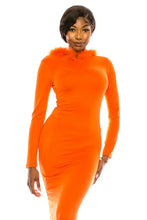 Load image into Gallery viewer, women's long dress with hoodie