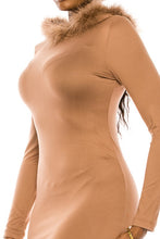 Load image into Gallery viewer, women's long dress with hoodie