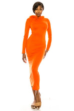 Load image into Gallery viewer, women's long dress with hoodie