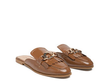 Load image into Gallery viewer, GLADIOLI METAL BUCKLED FRINGE DETAIL MULES
