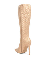 Load image into Gallery viewer, Tinkles Quilted High Heeled Calf Boots