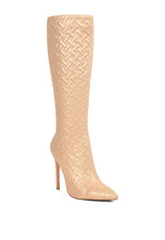 Load image into Gallery viewer, Tinkles Quilted High Heeled Calf Boots