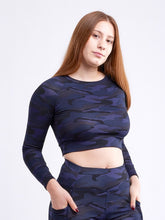 Load image into Gallery viewer, Long-Sleeve Crop Top