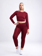 Load image into Gallery viewer, Long-Sleeve Crop Top