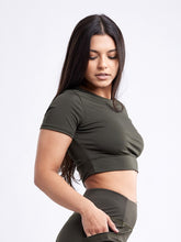 Load image into Gallery viewer, Short-Sleeve Crop Top