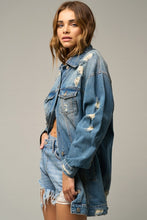 Load image into Gallery viewer, CROSSOVER DENIM MOM SHORTS