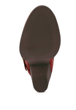 Load image into Gallery viewer, CAT-TRACK Leather Heeled Ankle Boots