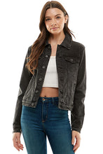 Load image into Gallery viewer, Spandex Ladies Casual Denim Jacket