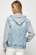 Load image into Gallery viewer, Women's Denim Jacket with Fleece Hoodies
