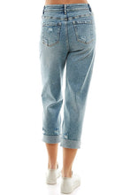 Load image into Gallery viewer, Women's Stretch Roll-up Denim Pant