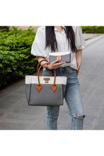 Load image into Gallery viewer, MKF Collection Brynlee Color-Block Tote Bag Mia K