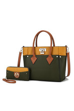 Load image into Gallery viewer, MKF Collection Brynlee Color-Block Tote Bag Mia K