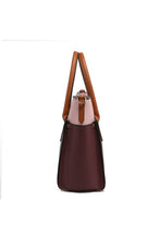 Load image into Gallery viewer, MKF Collection Brynlee Color-Block Tote Bag Mia K