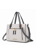 Load image into Gallery viewer, MKF Elise Color-block Satchel Bag by Mia k