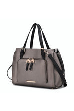 Load image into Gallery viewer, MKF Elise Color-block Satchel Bag by Mia k