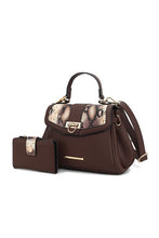 Load image into Gallery viewer, MKF Geny Faux-Snake Shoulder Bag with Wallet Mia K