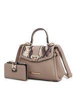 Load image into Gallery viewer, MKF Geny Faux-Snake Shoulder Bag with Wallet Mia K