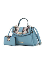 Load image into Gallery viewer, MKF Geny Faux-Snake Shoulder Bag with Wallet Mia K
