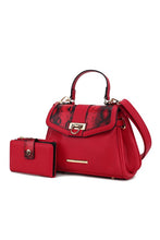 Load image into Gallery viewer, MKF Geny Faux-Snake Shoulder Bag with Wallet Mia K