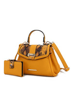Load image into Gallery viewer, MKF Geny Faux-Snake Shoulder Bag with Wallet Mia K