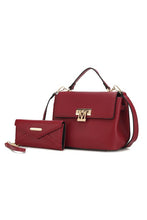 Load image into Gallery viewer, MKF Hadley Satchel Bag with Wristlet by Mia K