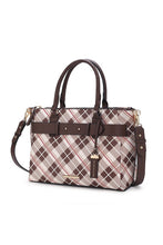 Load image into Gallery viewer, MKF Collection Vivian Plaid Satchel Bag by Mia K