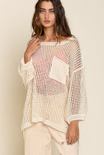 Load image into Gallery viewer, Oversized Fit See-through Pullover Sweater
