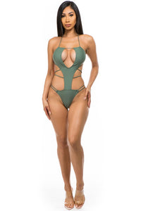 One-piece with sexy cut outs