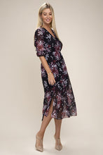 Load image into Gallery viewer, Floral Print  V Neck Maxi Dress
