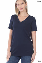 Load image into Gallery viewer, Cotton V-Neck Short Sleeve T-Shirts
