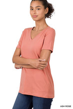 Load image into Gallery viewer, Cotton V-Neck Short Sleeve T-Shirts
