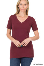Load image into Gallery viewer, Cotton V-Neck Short Sleeve T-Shirts
