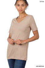 Load image into Gallery viewer, Cotton V-Neck Short Sleeve T-Shirts
