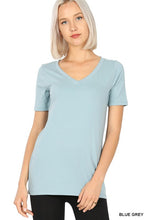 Load image into Gallery viewer, Cotton V-Neck Short Sleeve T-Shirts
