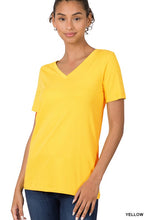 Load image into Gallery viewer, Cotton V-Neck Short Sleeve T-Shirts
