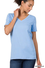 Load image into Gallery viewer, Cotton V-Neck Short Sleeve T-Shirts
