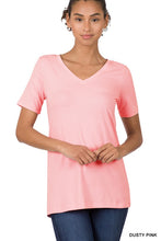 Load image into Gallery viewer, Cotton V-Neck Short Sleeve T-Shirts
