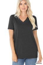 Load image into Gallery viewer, Cotton V-Neck Short Sleeve T-Shirts
