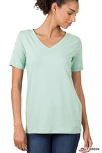 Load image into Gallery viewer, Cotton V-Neck Short Sleeve T-Shirts
