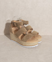 Load image into Gallery viewer, OASIS SOCIETY Slyvie - Double Strap Wedge Heel
