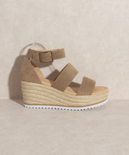 Load image into Gallery viewer, OASIS SOCIETY Slyvie - Double Strap Wedge Heel
