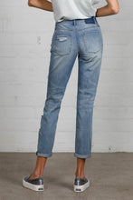 Load image into Gallery viewer, Mid Rise Heavy Destroyed Jeans
