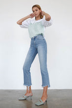 Load image into Gallery viewer, HIGH RISE CROP BOOT CUT JEANS
