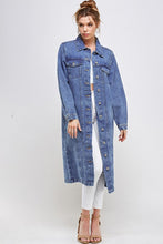 Load image into Gallery viewer, WHITE NON-STRETCH THIRD QUARTER DENIM JACKET
