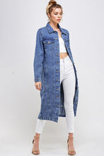 Load image into Gallery viewer, WHITE NON-STRETCH THIRD QUARTER DENIM JACKET
