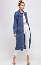 Load image into Gallery viewer, WHITE NON-STRETCH THIRD QUARTER DENIM JACKET
